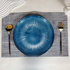 Elegant Blue Plate