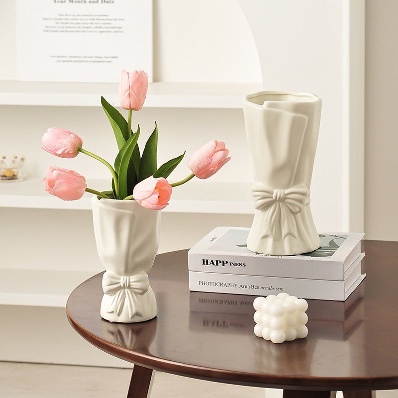 Ceramic Bow Knot Vase