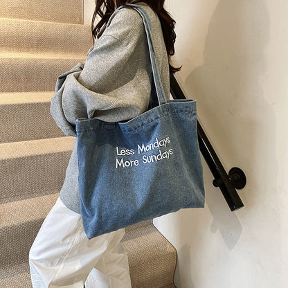 Denim Tote Bag