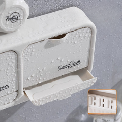 Wall-Mounted Flip Soap Box