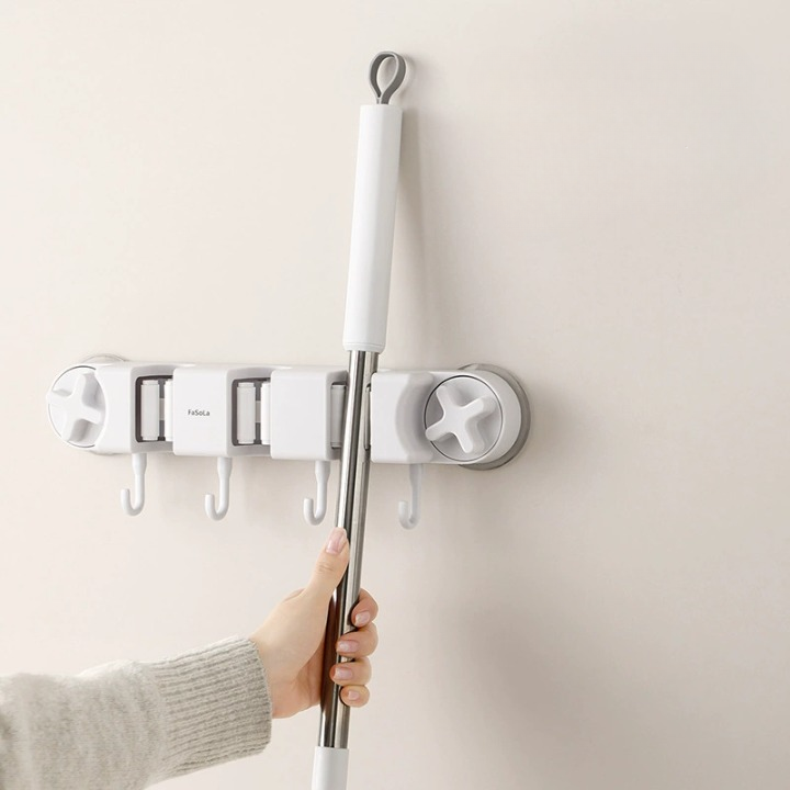 Wall-Mounted Mop Holder