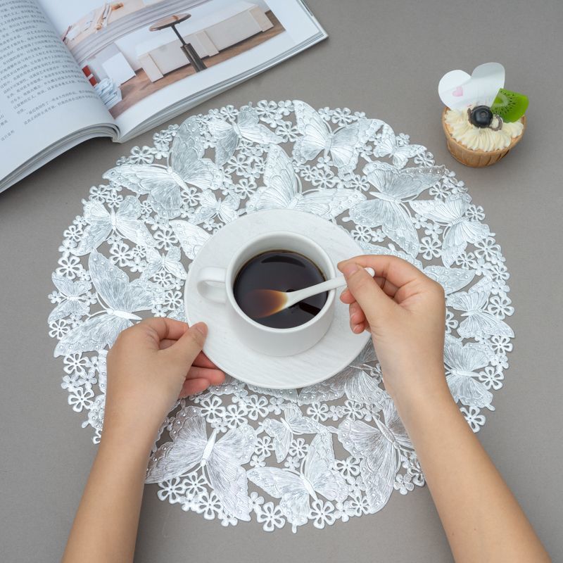 Butterfly Dining Mat – Intricate Embroidery Details