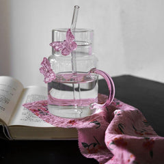 Butterfly Glass Cup