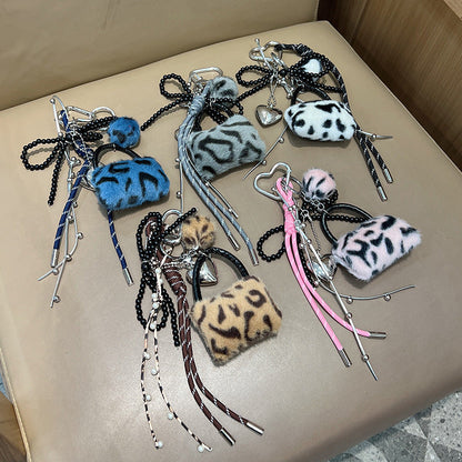 Leopard Print Keychain