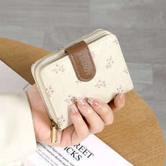 Floral Charm Mini Wallet
