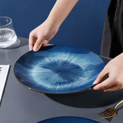 Elegant Blue Plate