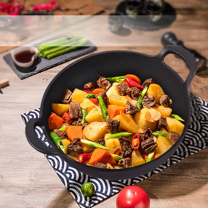 Non-Stick Cooking Pot with Wooden Lid