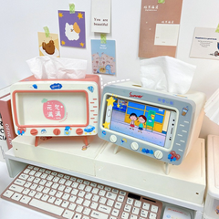 TV Style Phone Holder Tissue Box