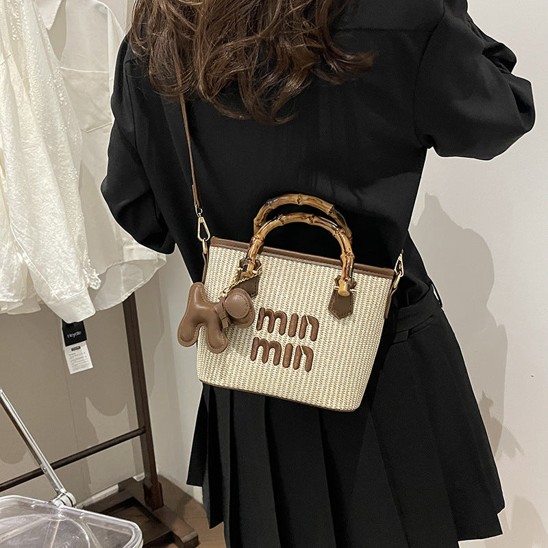 Minmin Charm Woven Bag