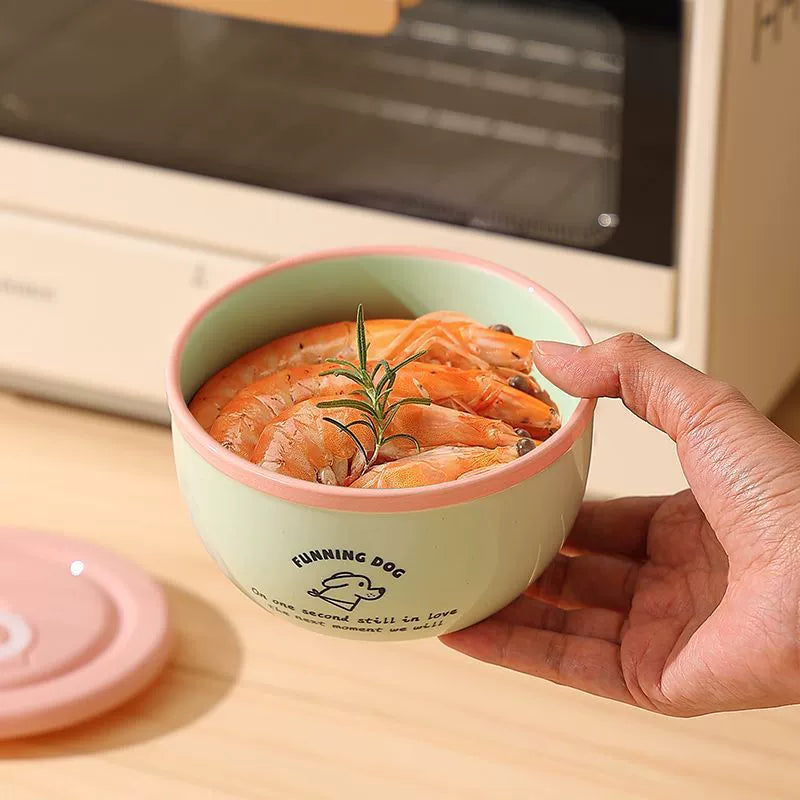 Cartoon Ceramic Bowl Set – Beautiful Gift Packaging