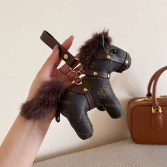 Leather Pony Doll Keychain