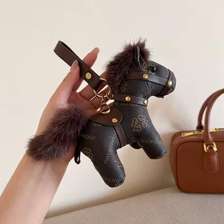Leather Pony Doll Keychain