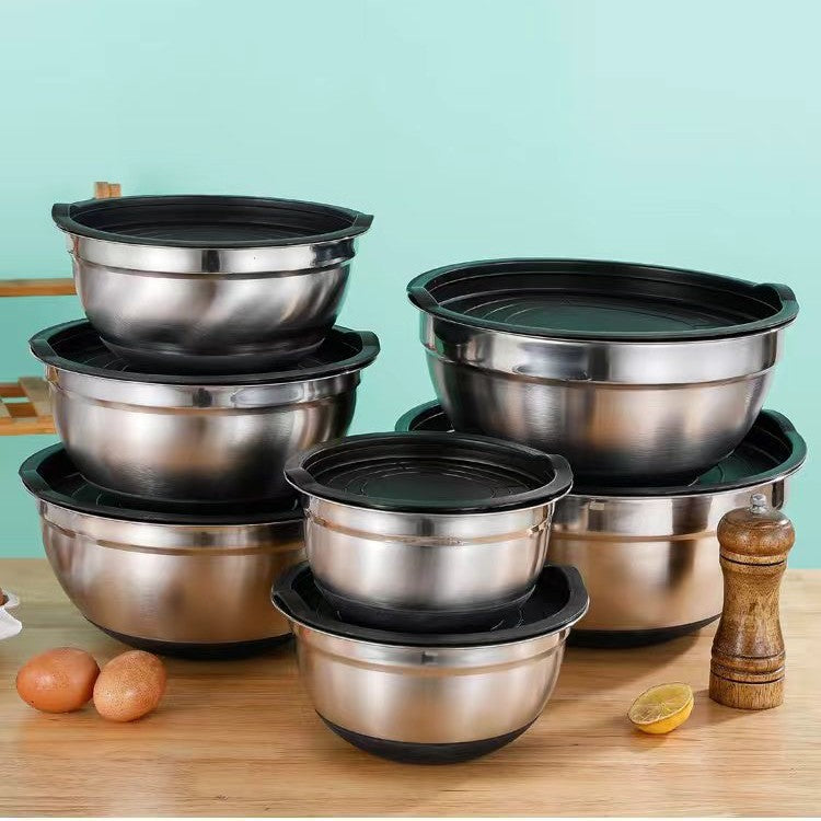 Mixing Bowls Set with Lids 6-Piece