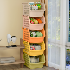 Stackable Storage Basket Rack