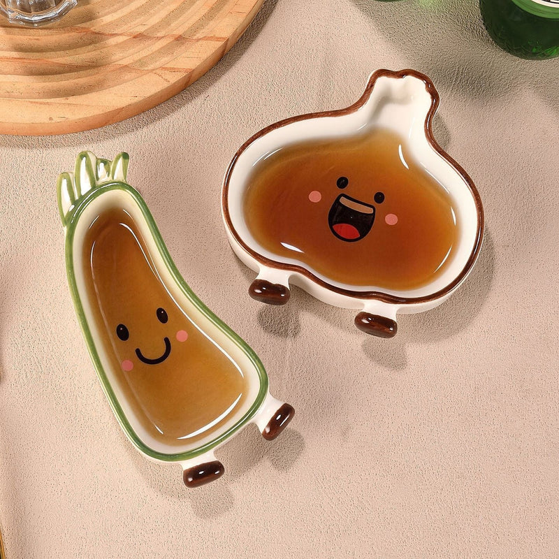 Veggie Shaped Sauce Dish