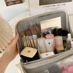 Cosmetic Organizer Bag With Mirror