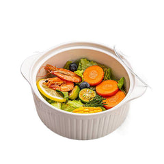 Double Handled Glass Ceramic Bowl