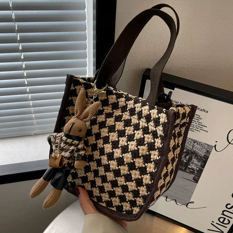 Knitted Bunny Purse