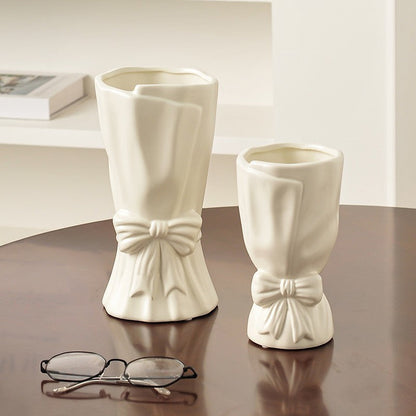 Ceramic Bow Knot Vase