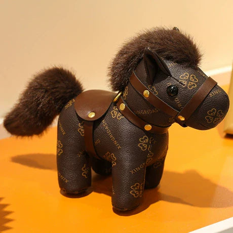 Leather Pony Doll Keychain