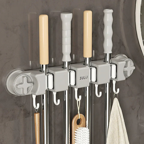 Wall-Mounted Mop Holder