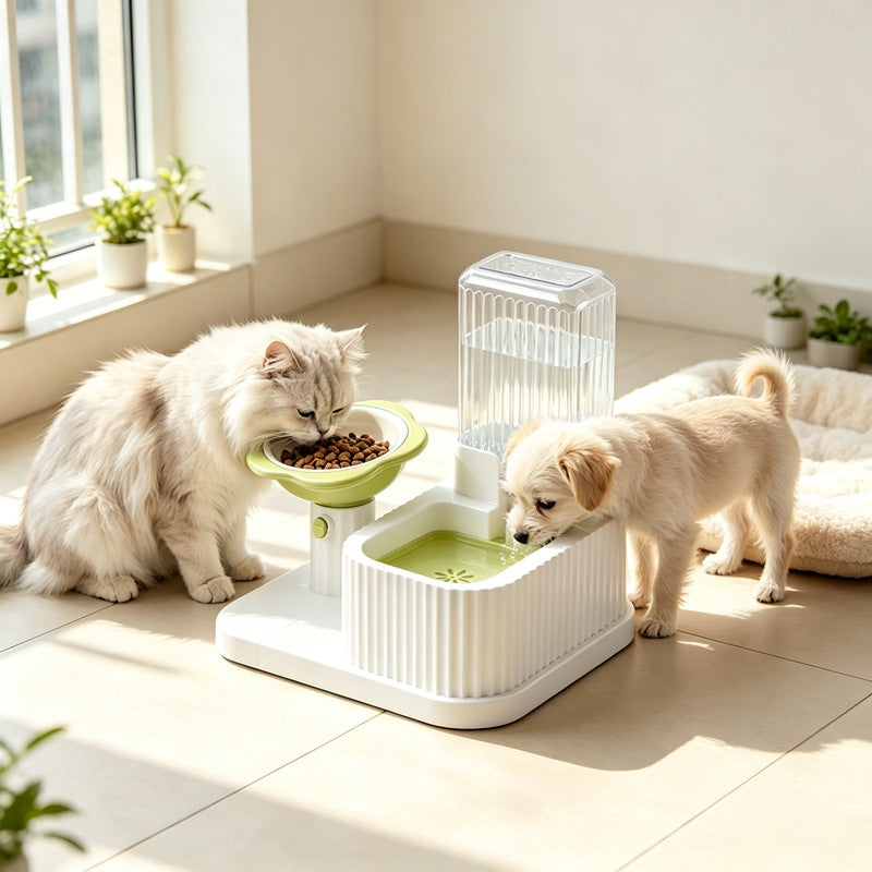 Adjustable Pet Feeding & Water Dispenser