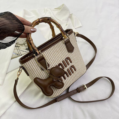 Minmin Charm Woven Bag