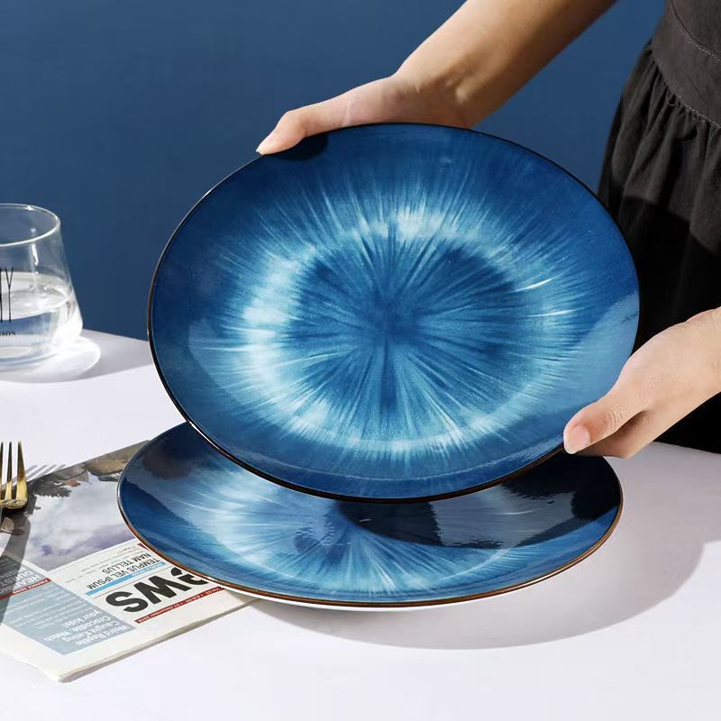 Elegant Blue Plate