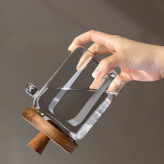 Glass Jar With Wooden Spoon(600 ML)