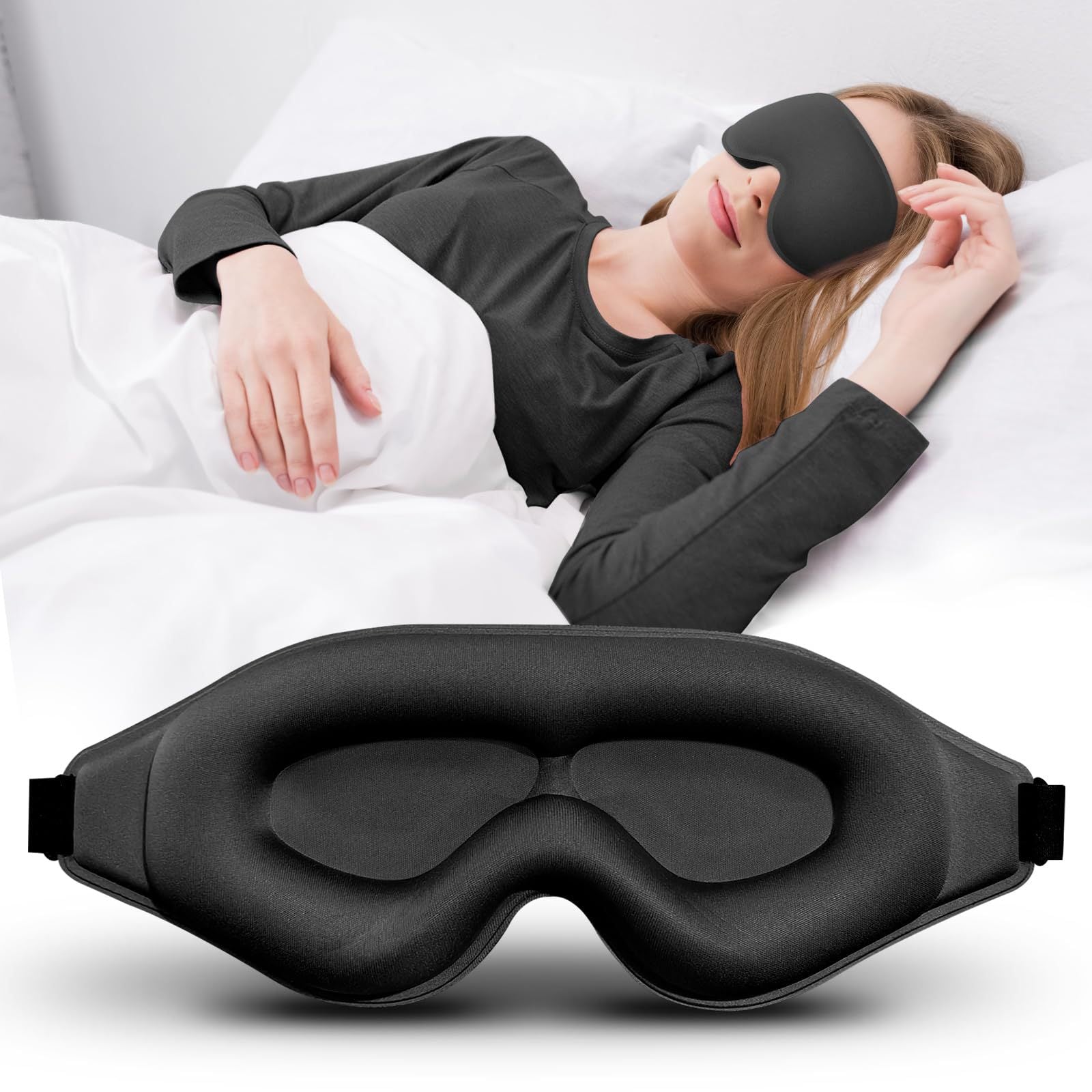 3D Foam Sleeping Eye Mask – Comfortable 3D Foam Design
