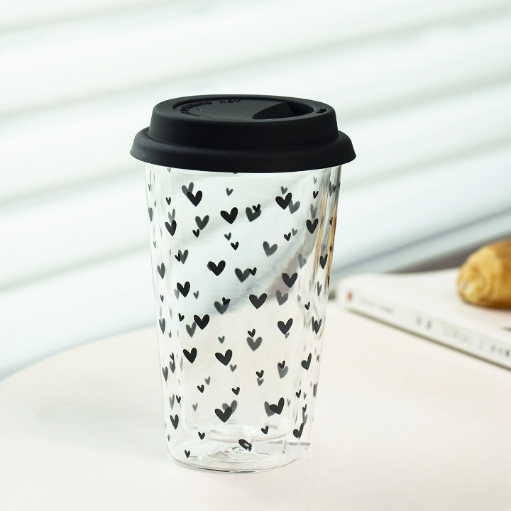 Glass Cup With Lid