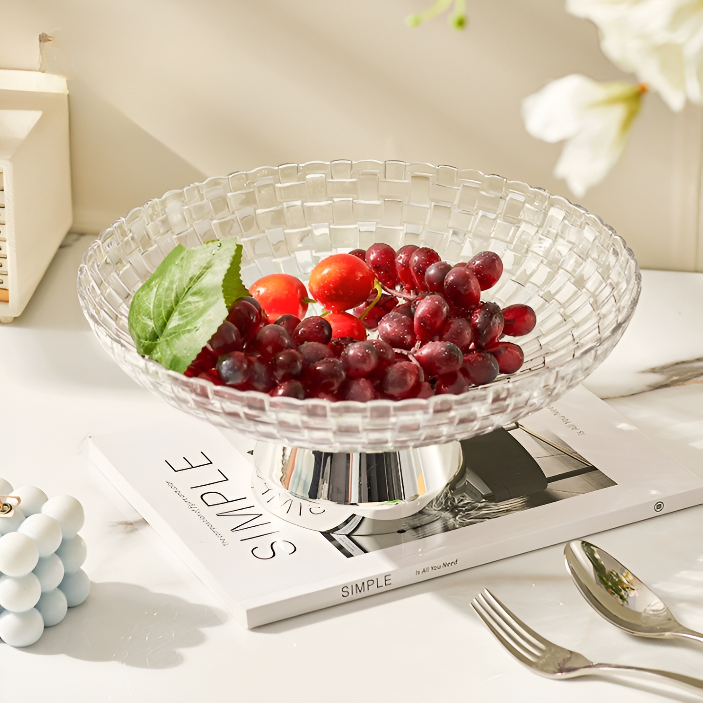 Crystal Fruit Plate – Generous Display Surface
