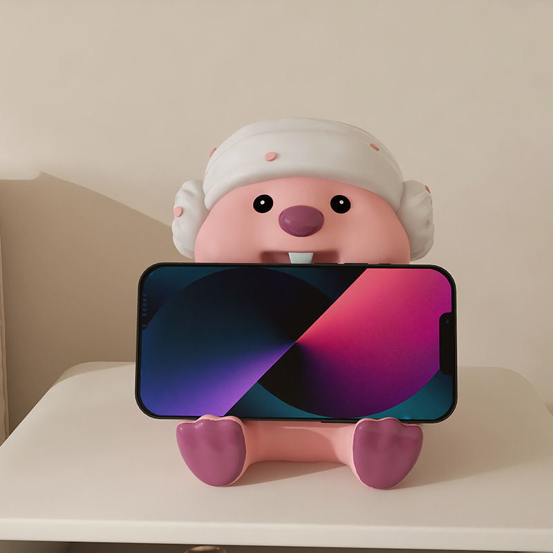 Pink Cartoon Phone Stand