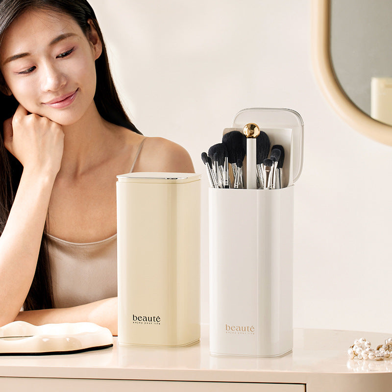 Lifting Makeup Brush Holder – One-Touch Convenience