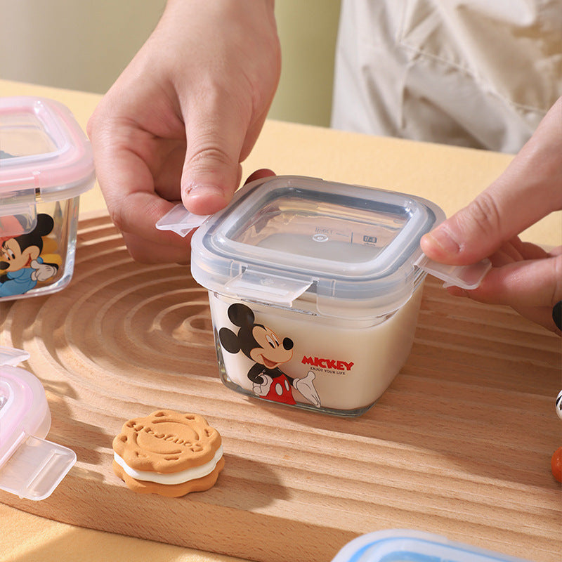 Disney Glass Storage Jar – Leak-Proof Lid