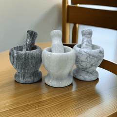 Marble Mortar & Pestle Set