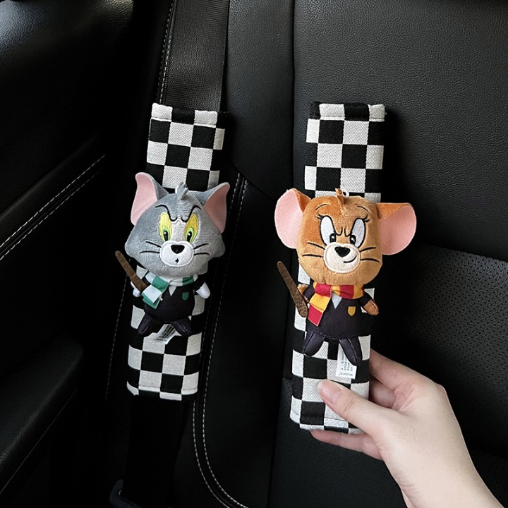 Tom & Jerry Seat Belt Covers