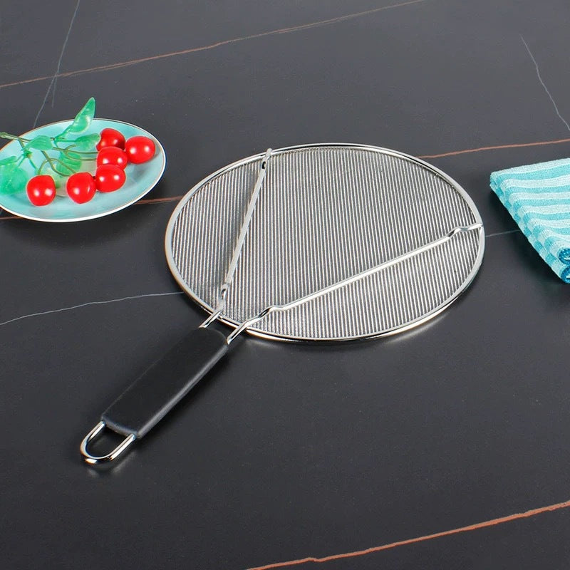 Stainless Steel Splatter Guard – Protects Against Hot Oil Splashes