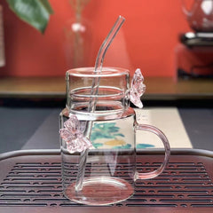 Butterfly Glass Cup