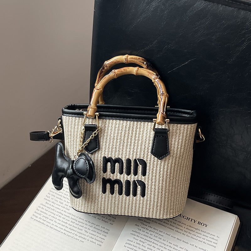 Minmin Charm Woven Bag