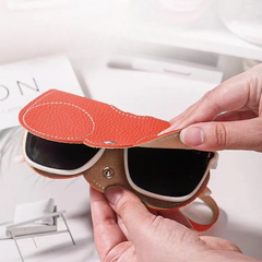 Soft Leather Sunglasses Cover