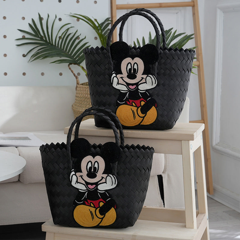 Mickey Woven Tote Bag – Premium PP woven craftsmanship