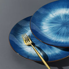 Elegant Blue Plate