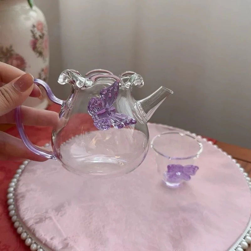Butterfly Glass pot