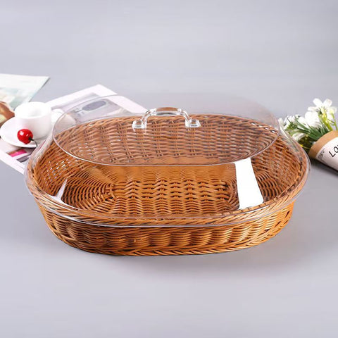 Wicker Basket with Lid