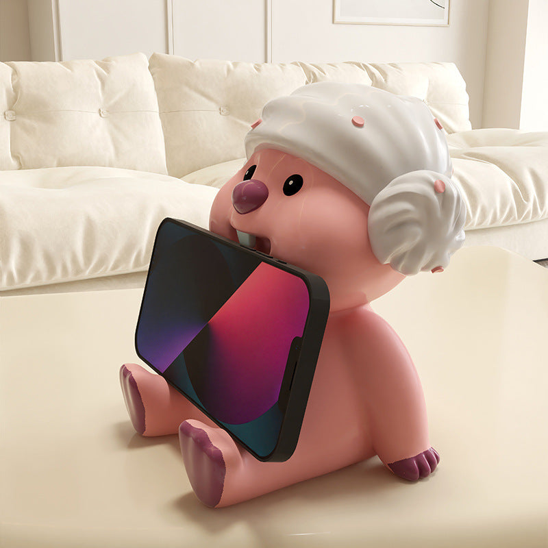 Pink Cartoon Phone Stand