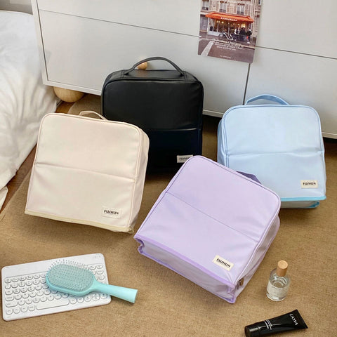 Cosmetic Organizer Bag With Mirror