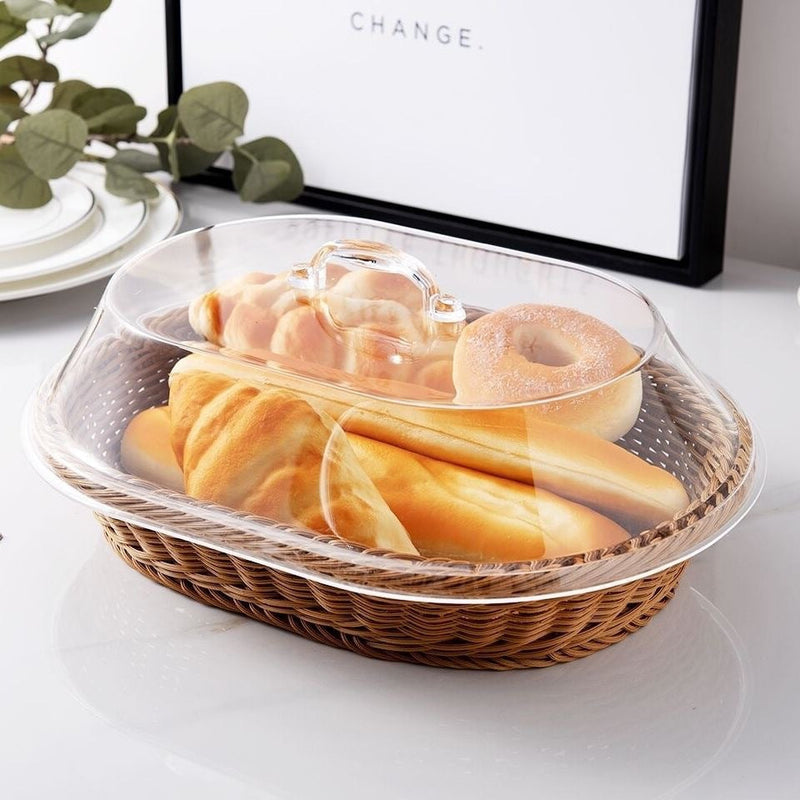 Wicker Basket with Lid