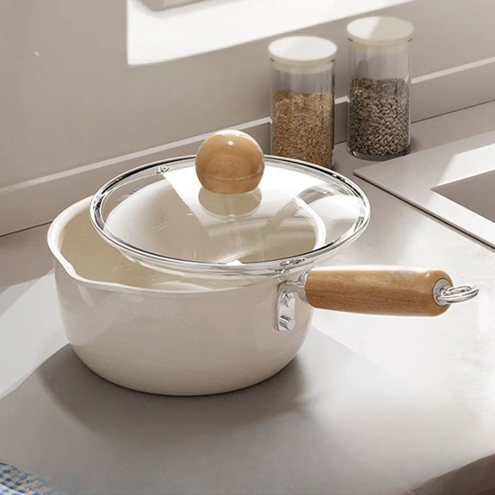 Wood Grip Cookware Pot