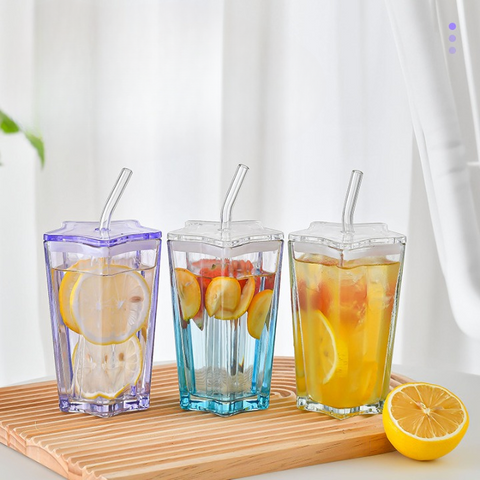 Star Straw Drink Cup